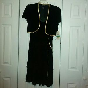 COPY - Black&Gold two piece dress and jacket